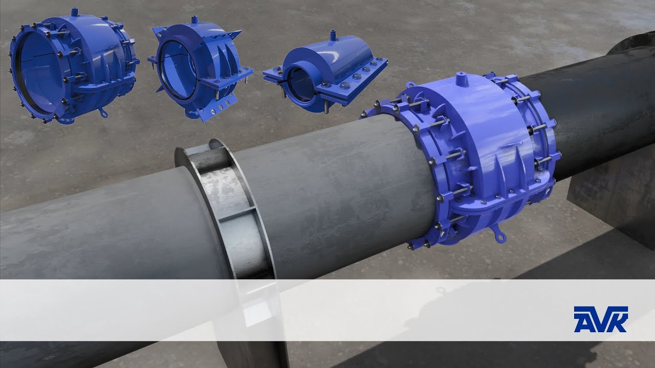 Encapsulation collars for safe and permanent repair of all pipes | AVK