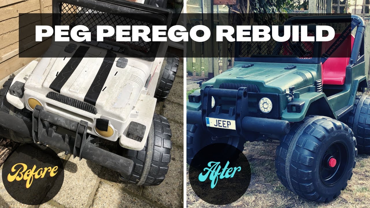 Peg Perego Gaucho REBUILD 12v Remote Ride on Jeep Restoration