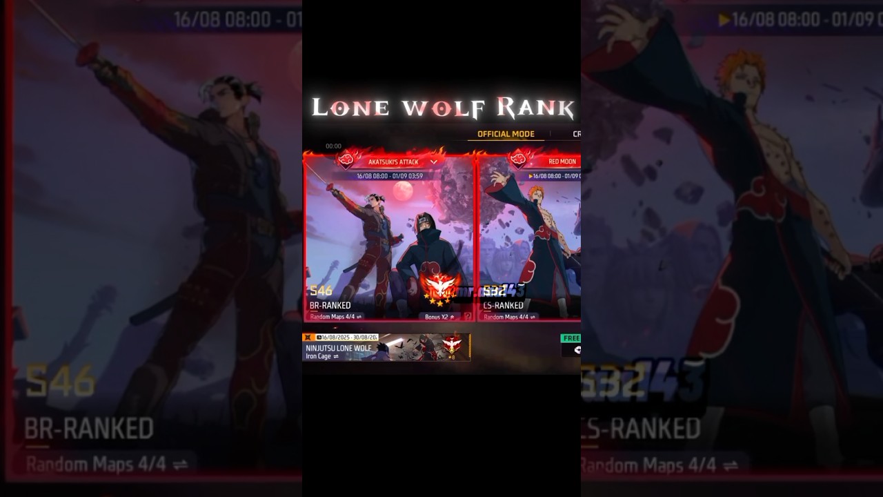 Lone Wolf Rank 😱Vapis agaya | #freefire #freefireclips #shorts