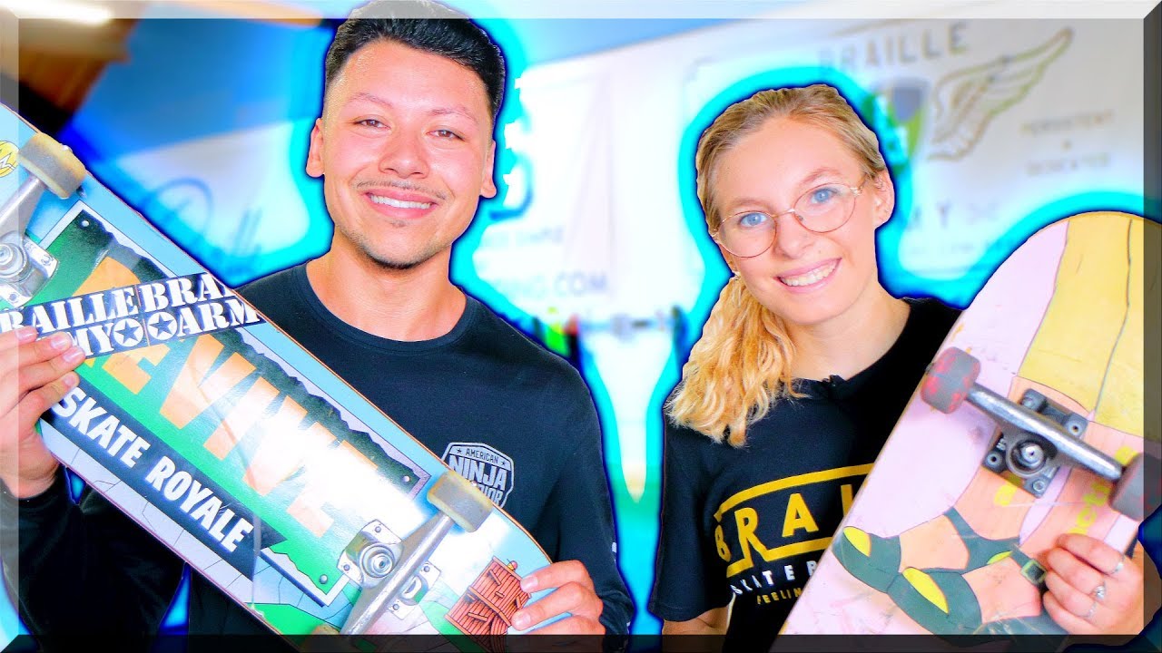 BREATHTAKING SKATEBOARD BATTLE! GABE VS EMMA!