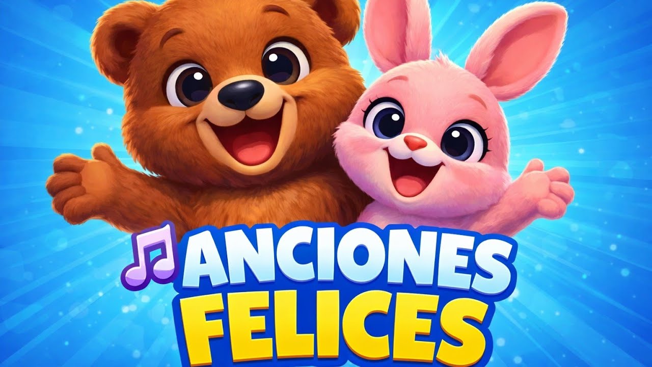 🎵 CANCIONES FELICES para NIÑOS 🐻🐰 | Música Infantil