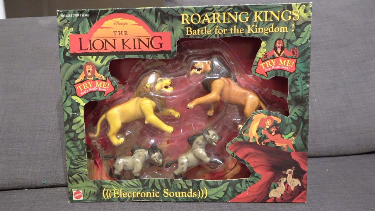 Kitwana's Toys #177: 1994 Mattel Disney The Lion King Roaring Kings Action Figure Set 66371 Unboxing