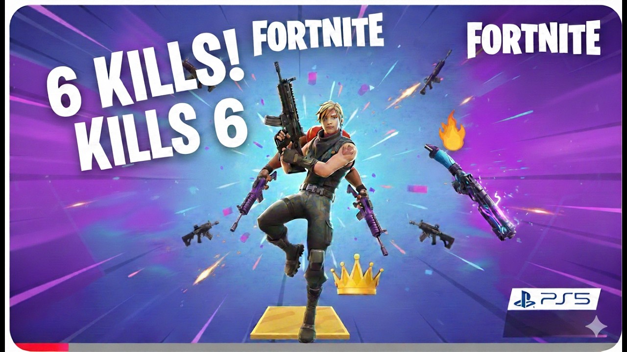 ازاي جبت 6 كلات بسهولة في فورت نايت؟ 🔥 (احتراف الـ PS5)