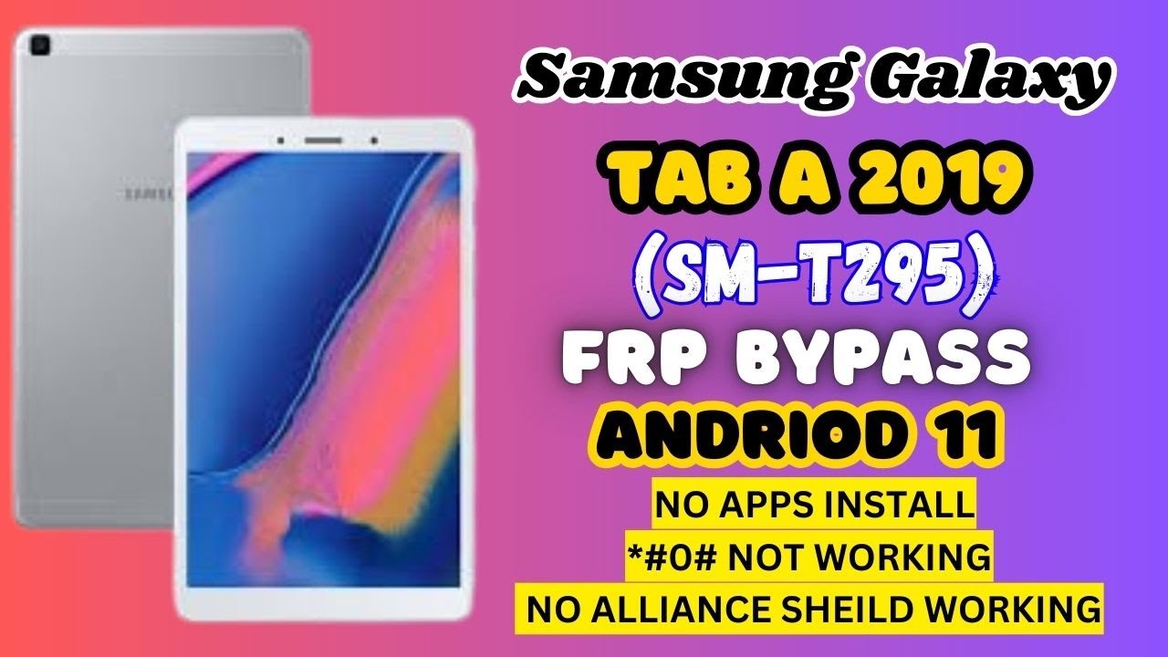 New Method Samsung Galaxy Tab A Frp Bypass Andriod 11 || SM-T295 Frp Bypass