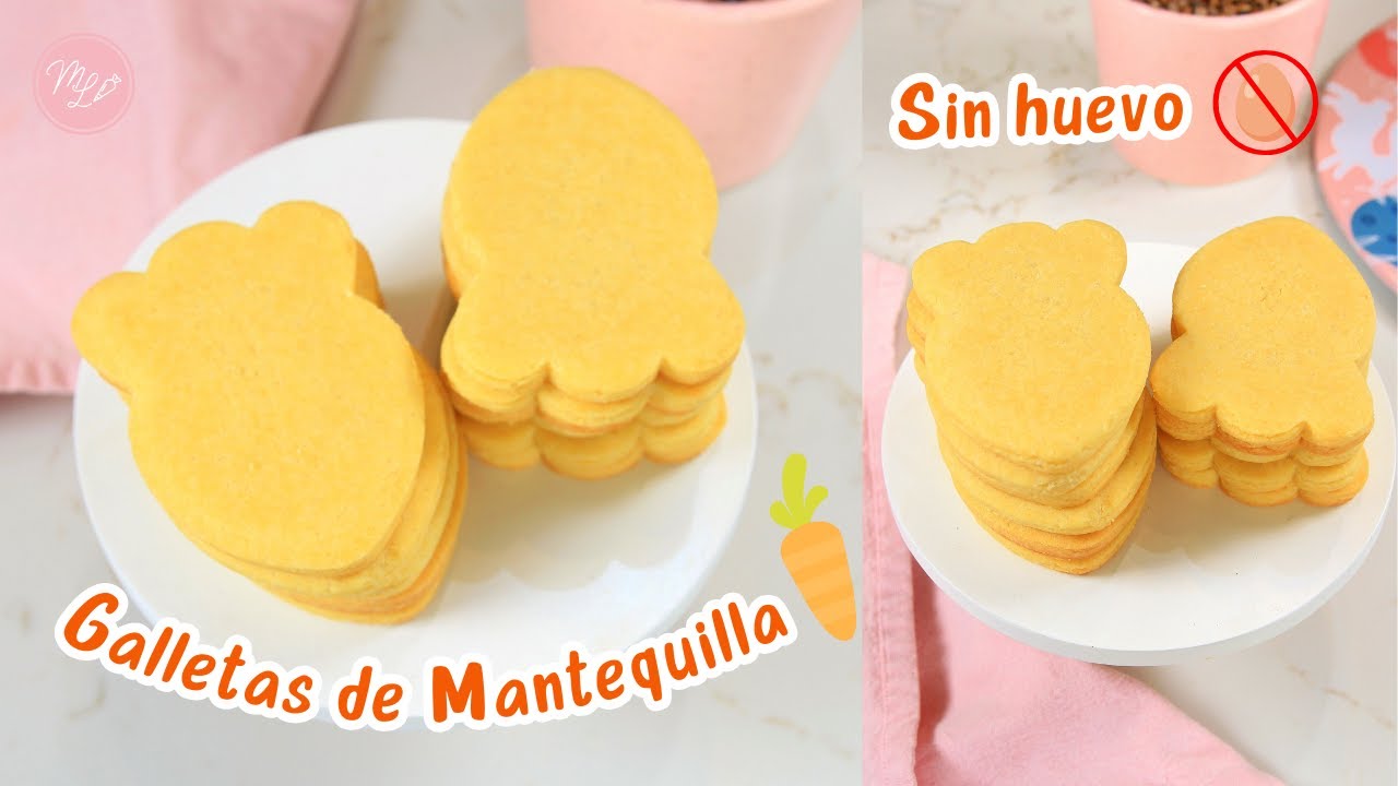 Galletas de mantequilla SIN HUEVO con solo 3 INGREDIENTES | @MariaLett