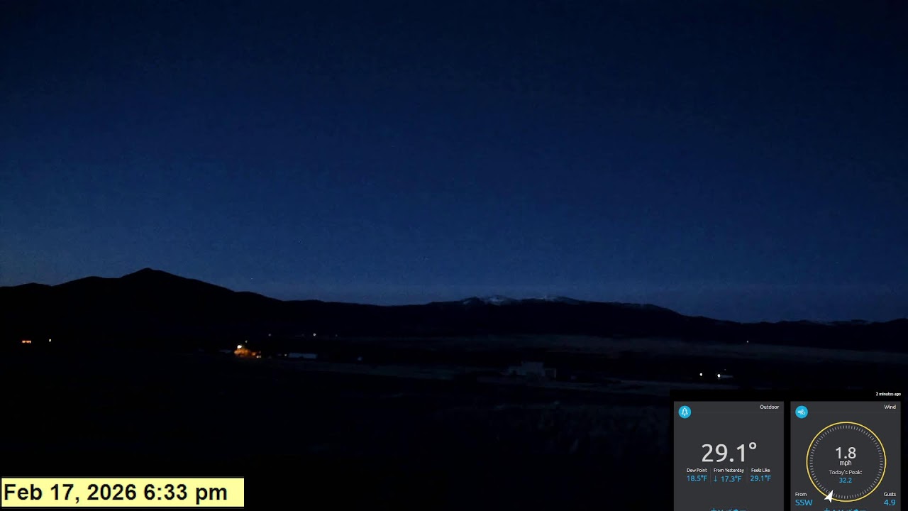 Weathercam Live -  Boulder Valley, MT