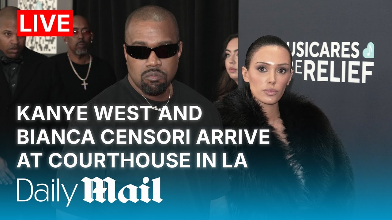 LIVE | Kanye West and Bianca Censori arrive at courthouse in LA