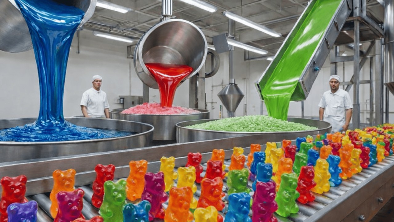 Cómo Se Hacen las Gomitas en Fábricas Gigantes | Producción Masiva