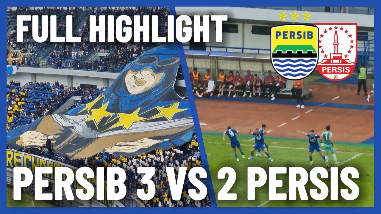Eksklusif Suasana Stadion Full Highlight PERSIB vs Persis Solo BRI Liga 1 2024 2025 #persib
