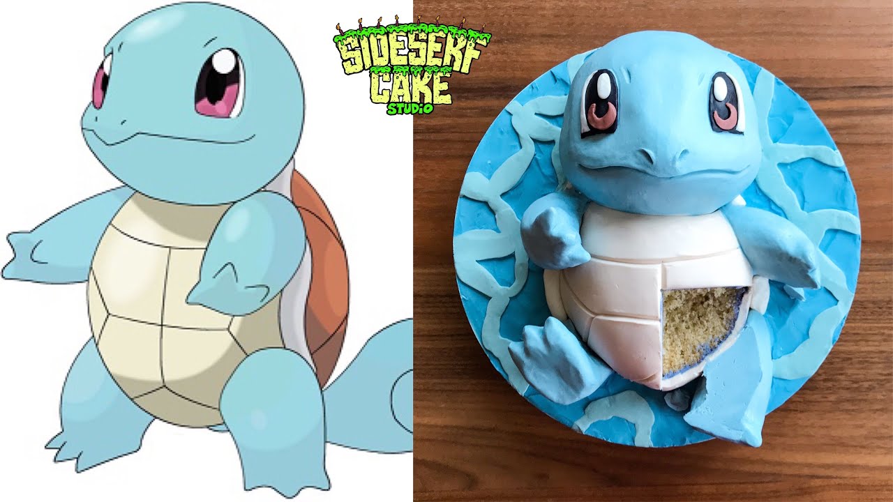How to Make a Pokemon Squirtle CAKE