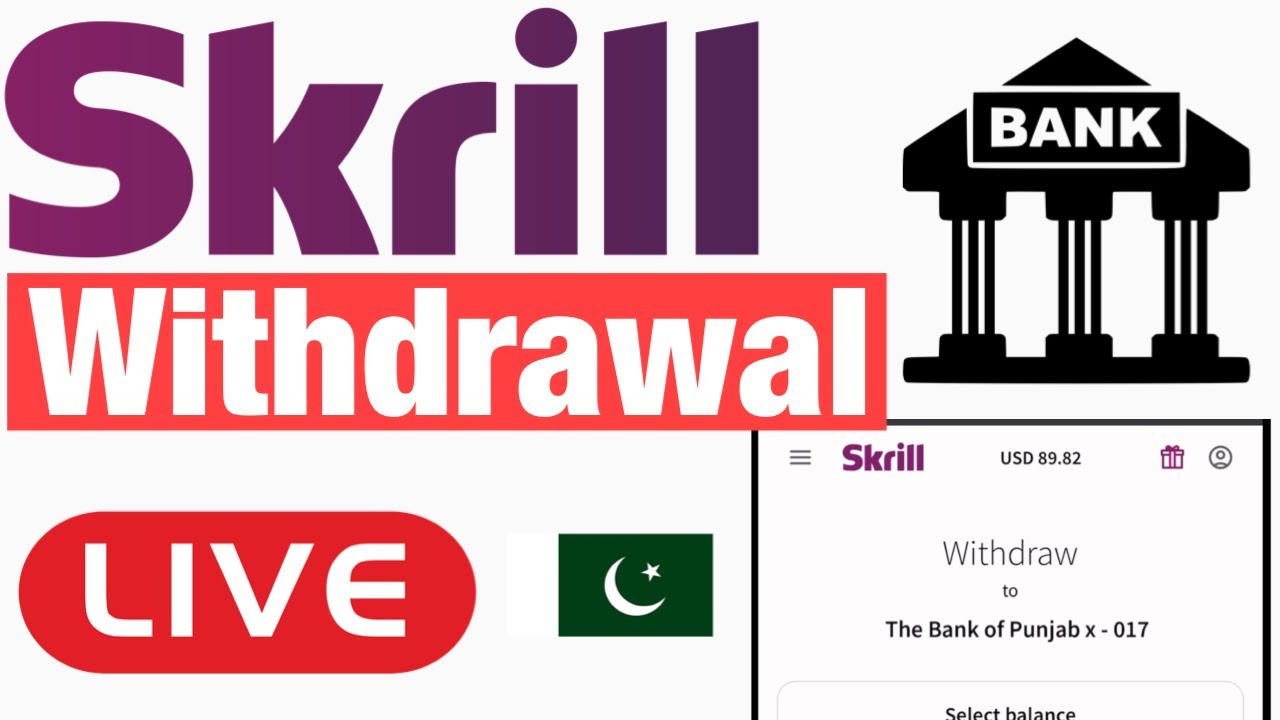 Skrill Live Withdrawal to Bank Account in Pakistan | 2023 | Swift Code & IBAN | Free Withdrawal