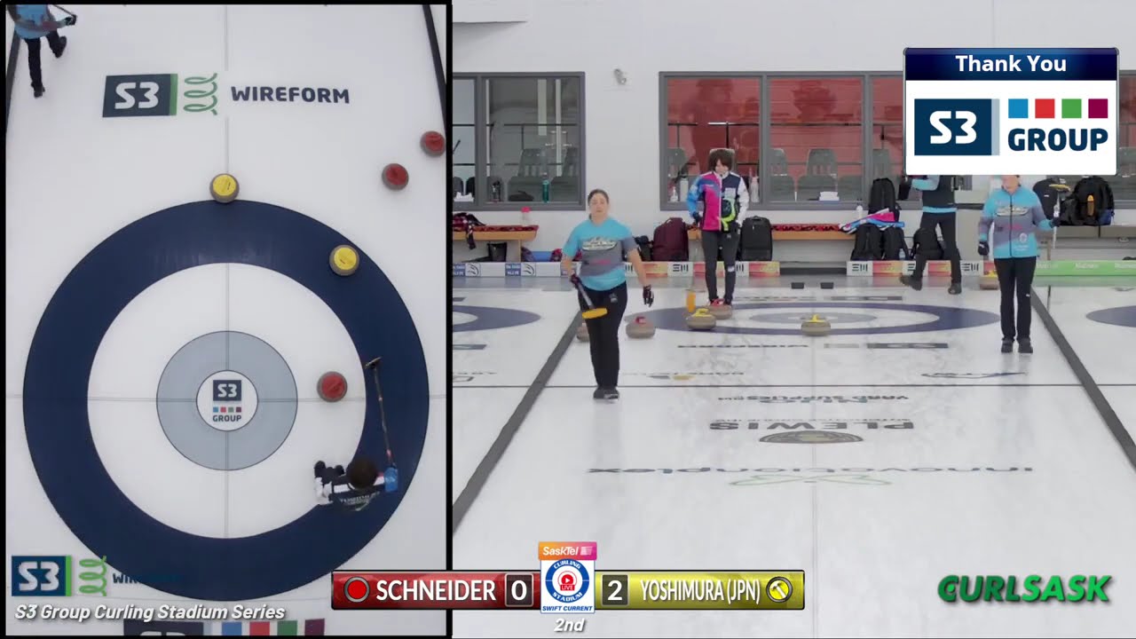 Sayaka Yoshimura vs  Lorraine Schneider   Draw 1   S3 Group Curling Stadium Series