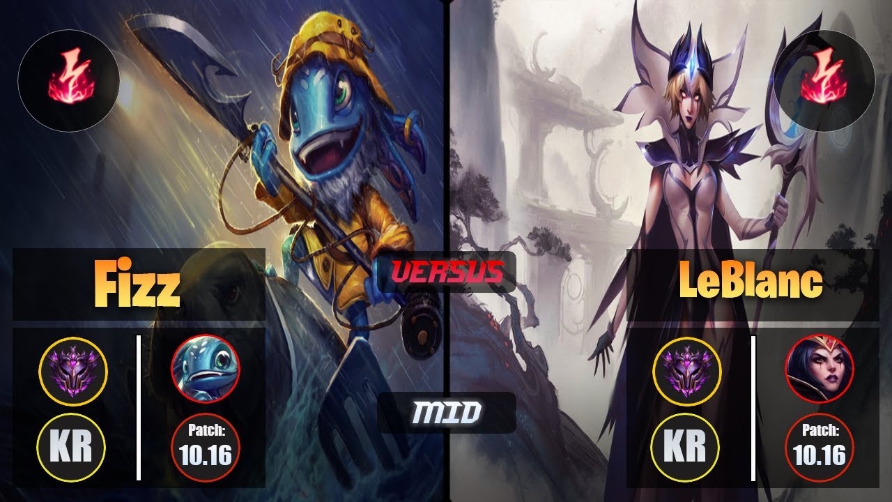Master FIZZ [Electrocute] (Mid) VS  LEBLANC - Master KR Patch 10.16
