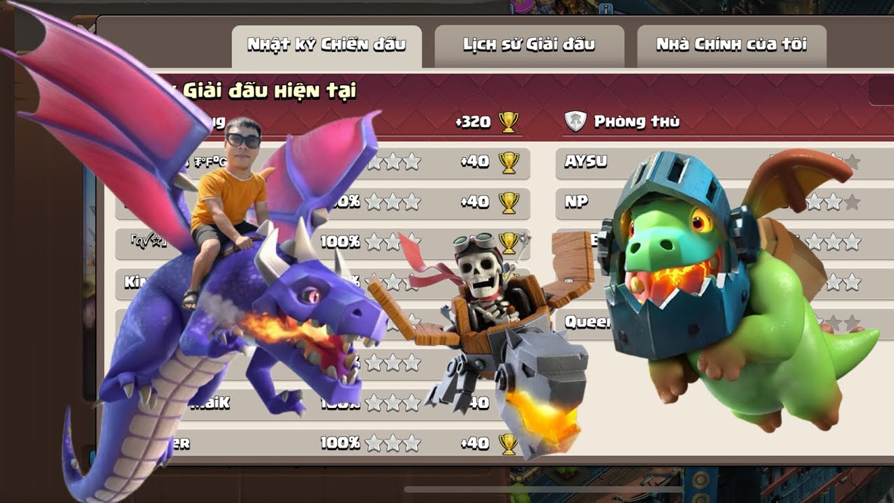 Lengend League Attacks 320 DRAGON RIDER IN CLASH OF CLAN