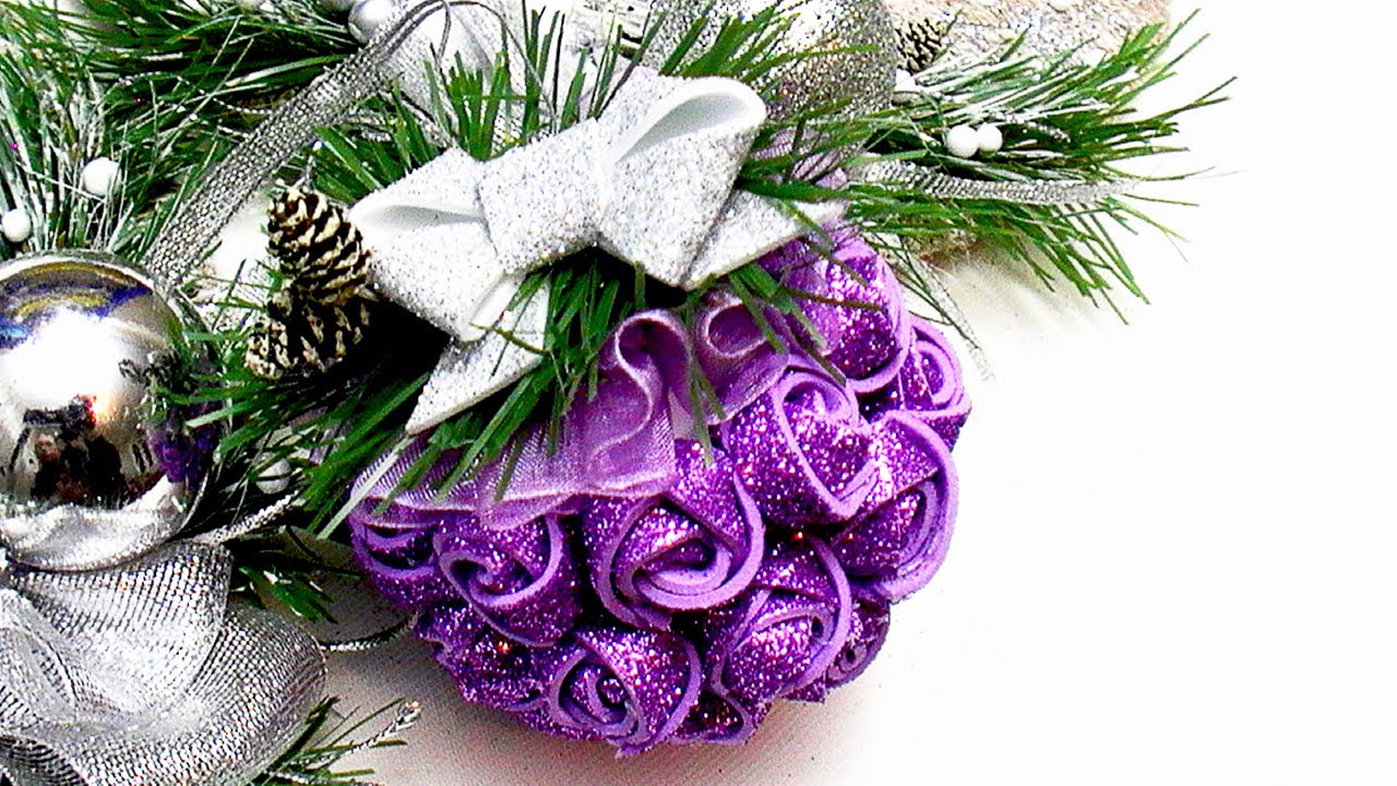 Christmas decorations - Amazing DIY crafts for Christmas - Christmas ornaments glitter foam