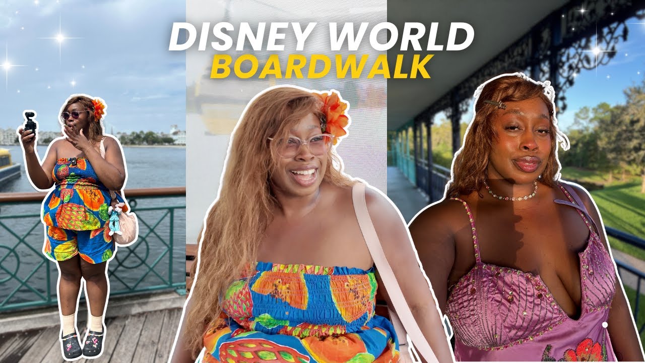 DISNEY WORLD VLOG | exploring boardwalk, my first time riding the skyliner 🚠, Flying Fish dinner