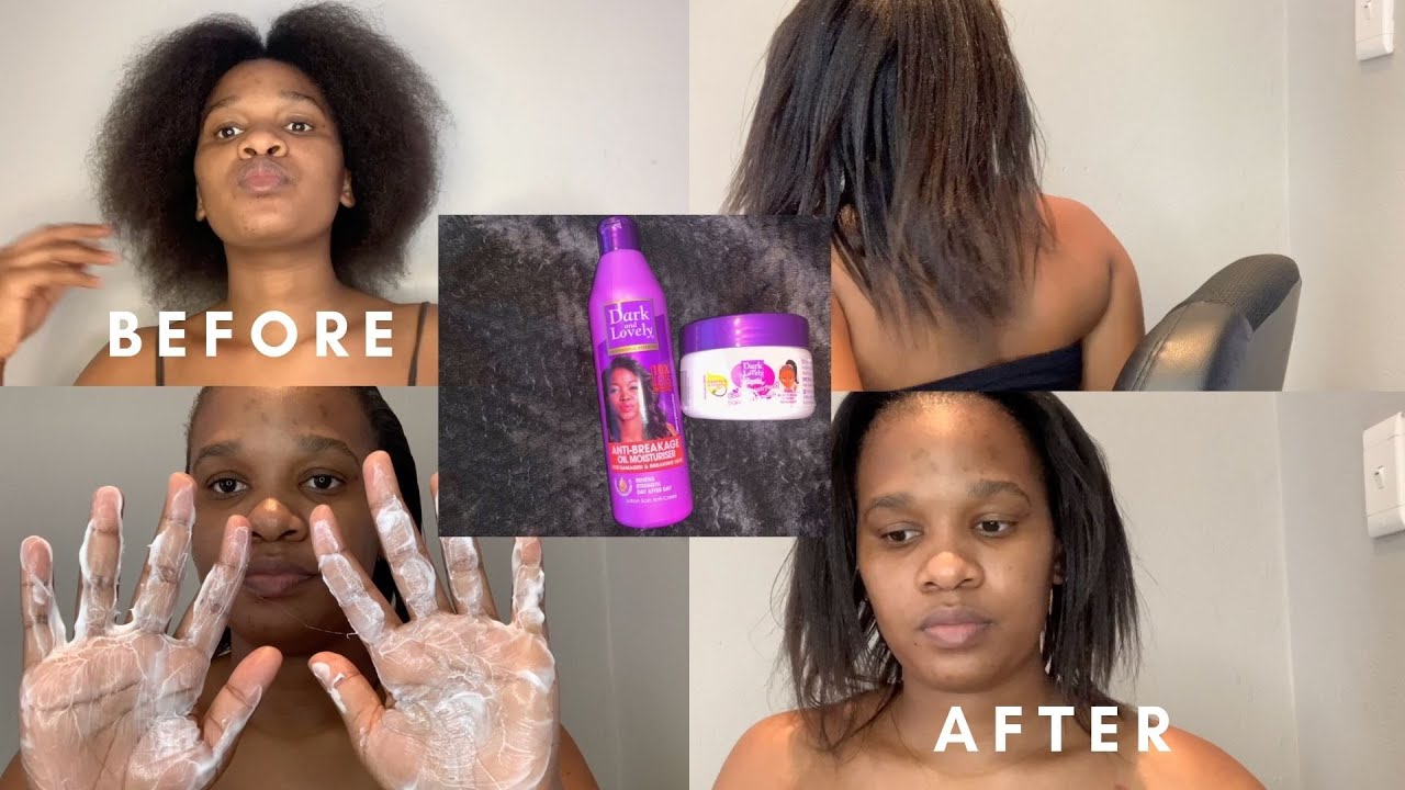 My 6 months unrelaxed hair journey with DARK AND LOVELY hair food and MOISTURISER.
