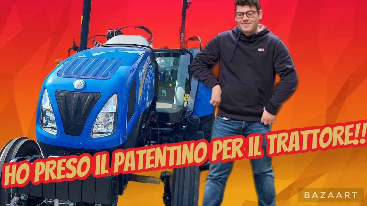 Finalmente ho preso il patentino per il trattore!!