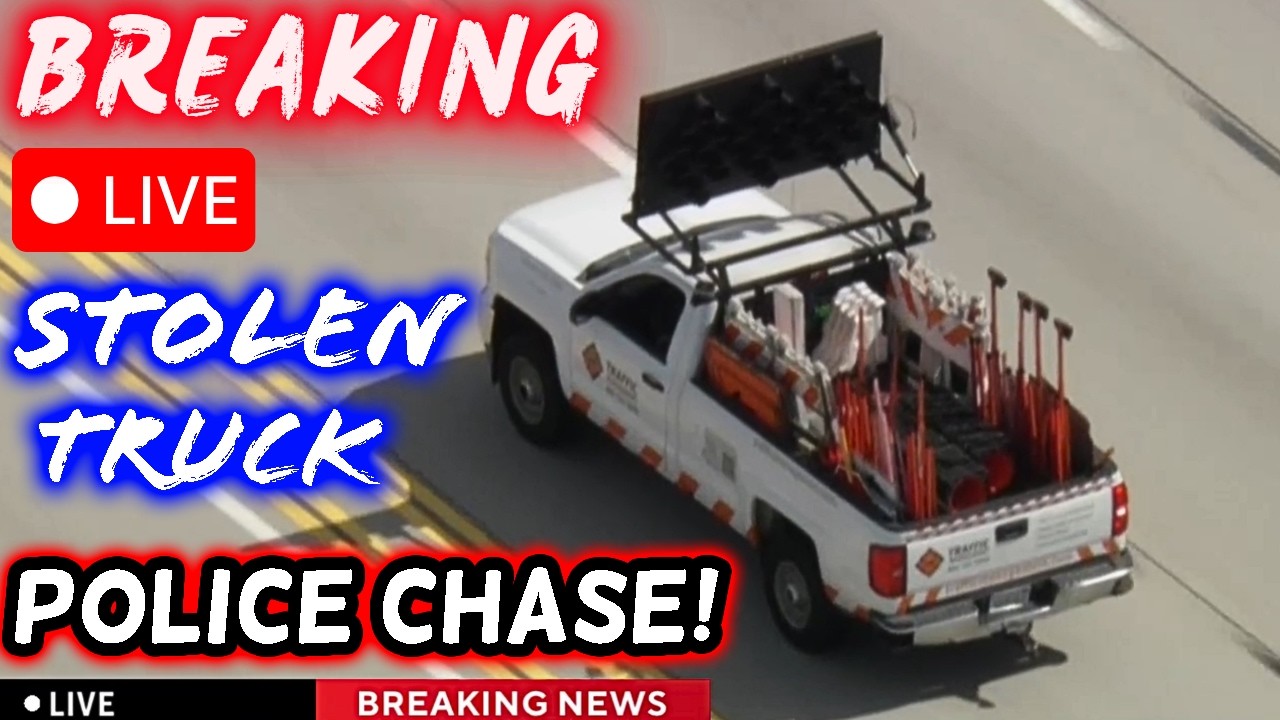 🔴 BREAKING: LAPD Chasing Stolen Truck LIVE Los Angeles Freeway Pursuit