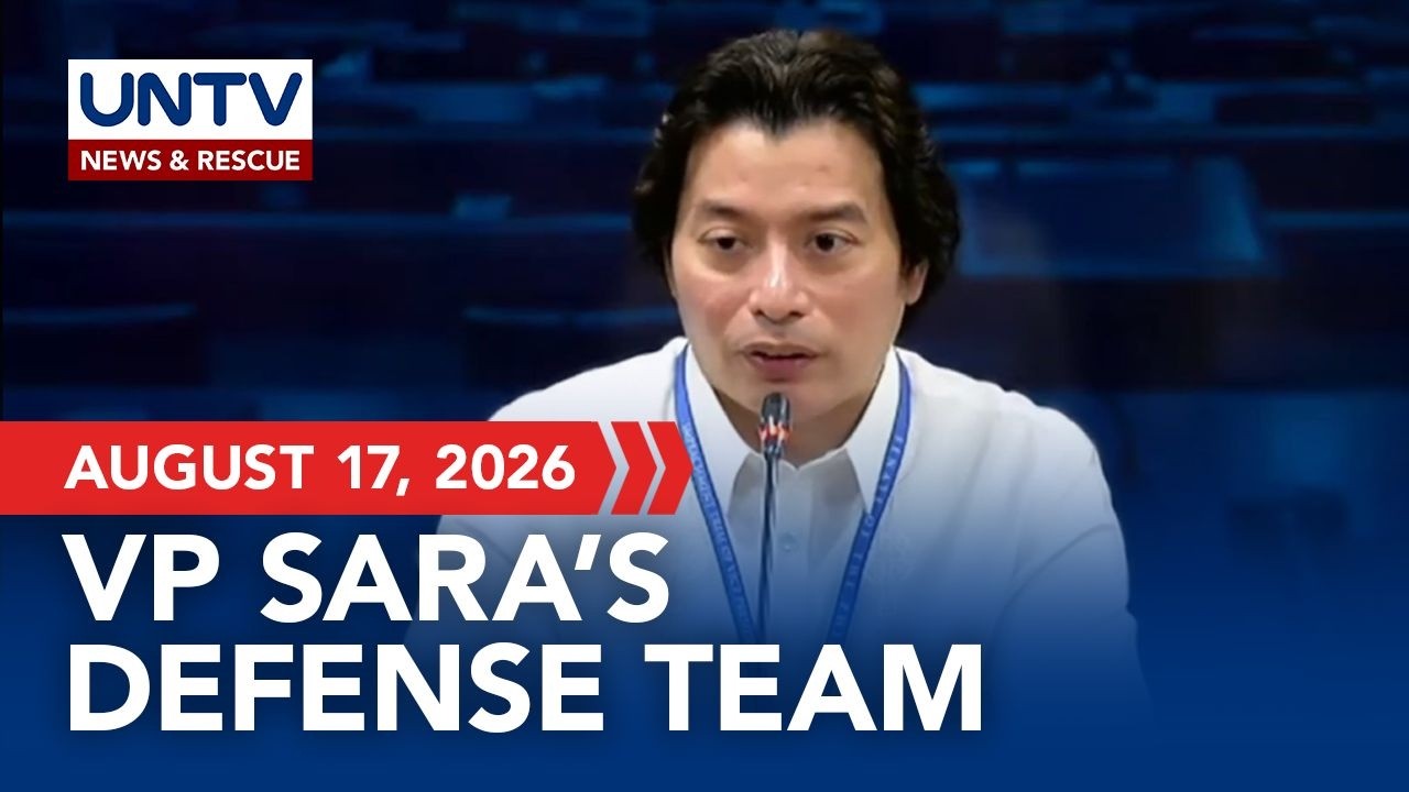 Defense spokesperson Atty. Poa gives updates on Day 16 of VP Sara&rsquo;s impeachment trial | Aug.17, 2026