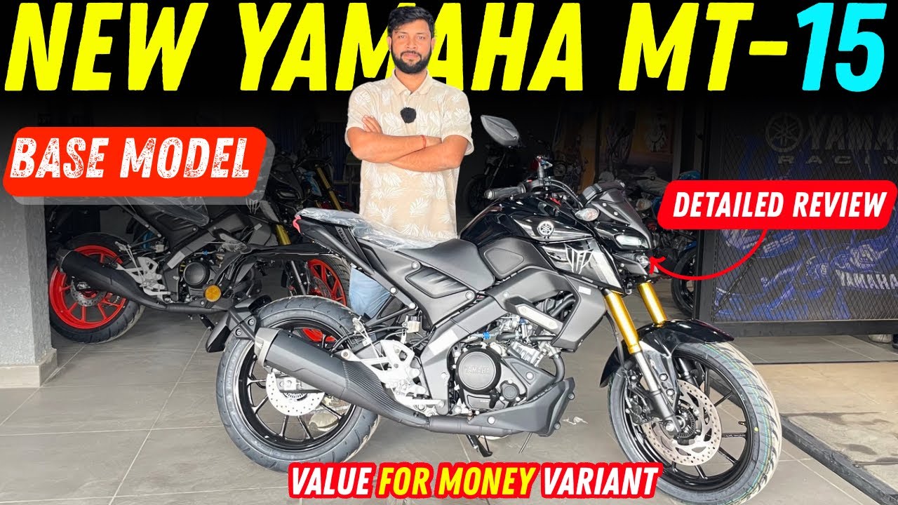 New Yamaha MT-15 Full Black | Base Model Features Price Detailed Review 