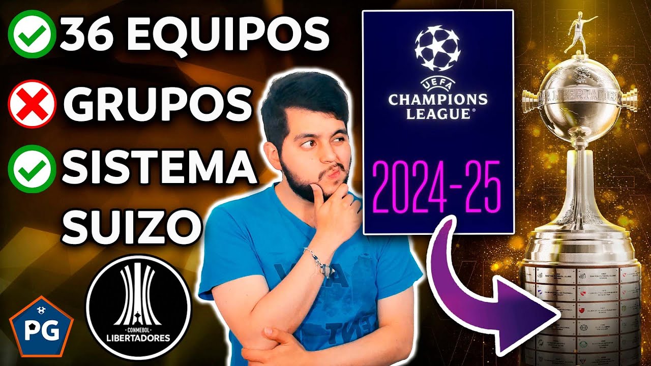 SI la LIBERTADORES 2024 FUERA COMO la NUEVA CHAMPIONS LEAGUE 2024/25 ¿CÓMO se JUGARÍA?