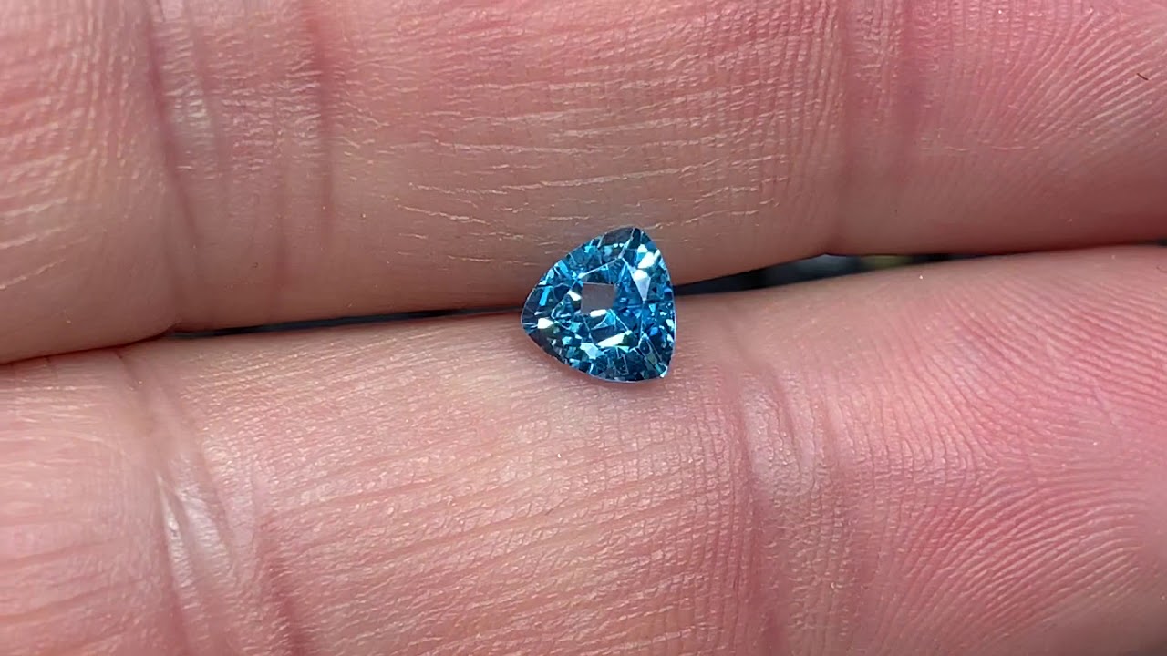 Fiery Beautiful Genuine Trillion Cut Genuine Swiss Blue Topaz Gemstones in Grade AAA at AfricaGems
