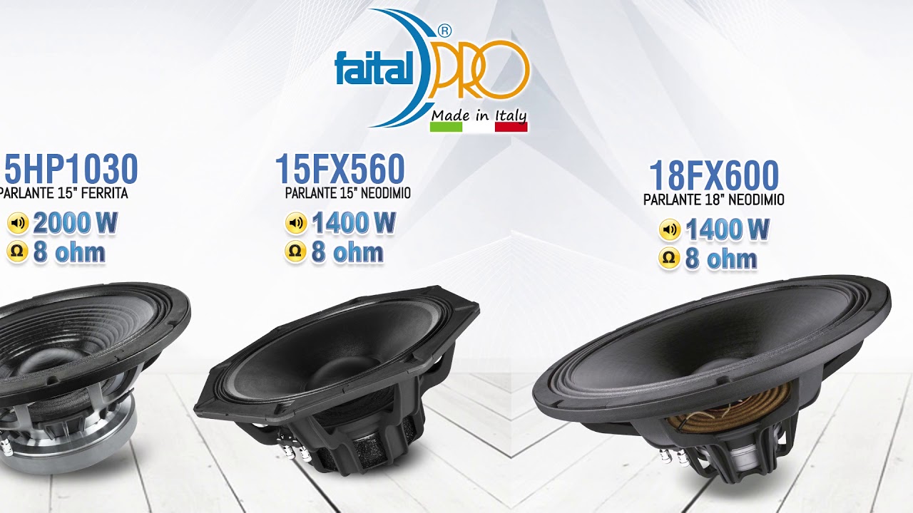PARLANTES FAITAL PRO  - HECHOS EN ITALIA