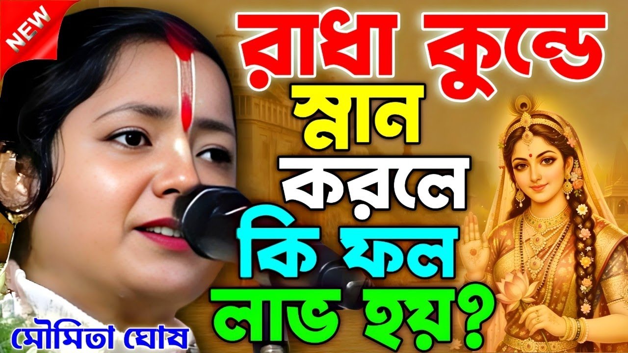 রাধা কুন্ডে স্নান করলে কি ফল লাভ হয় ? || moumita ghosh kirtan || মৌমিতা ঘোষ কীর্তন