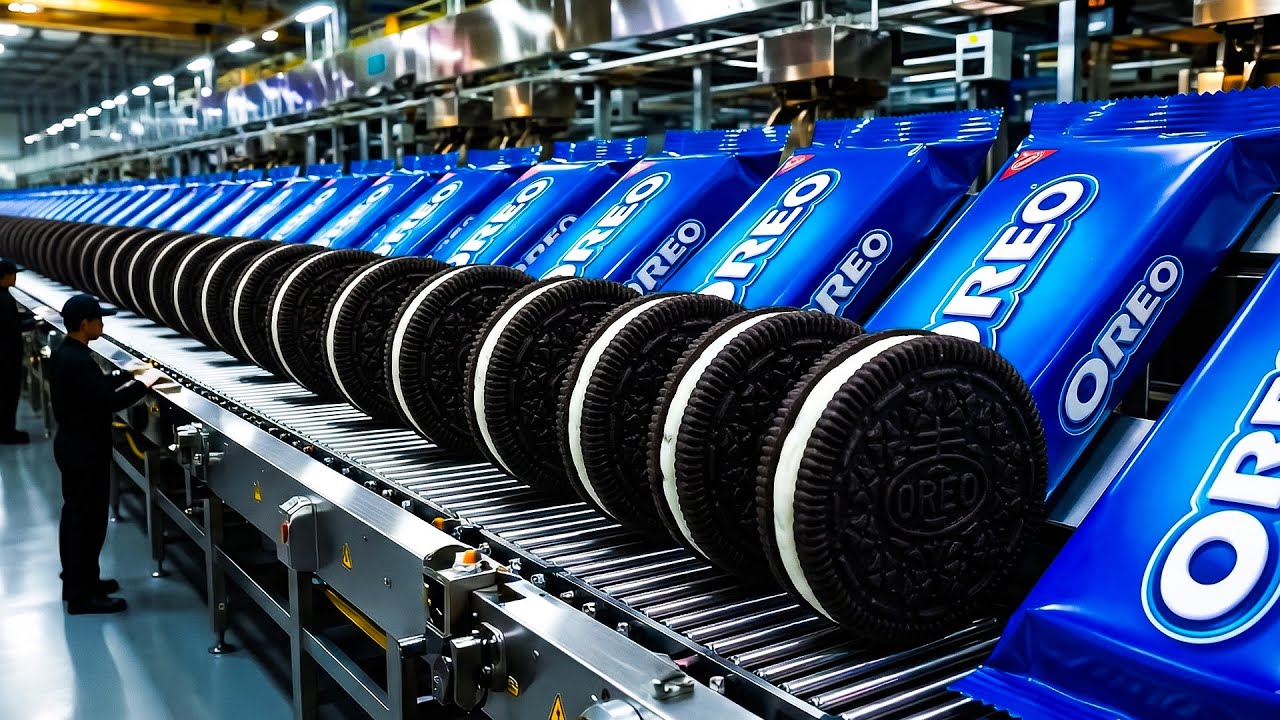 Inside a Modern Biscuit Factory: From Dough to Oreo Cookies (Full Process)