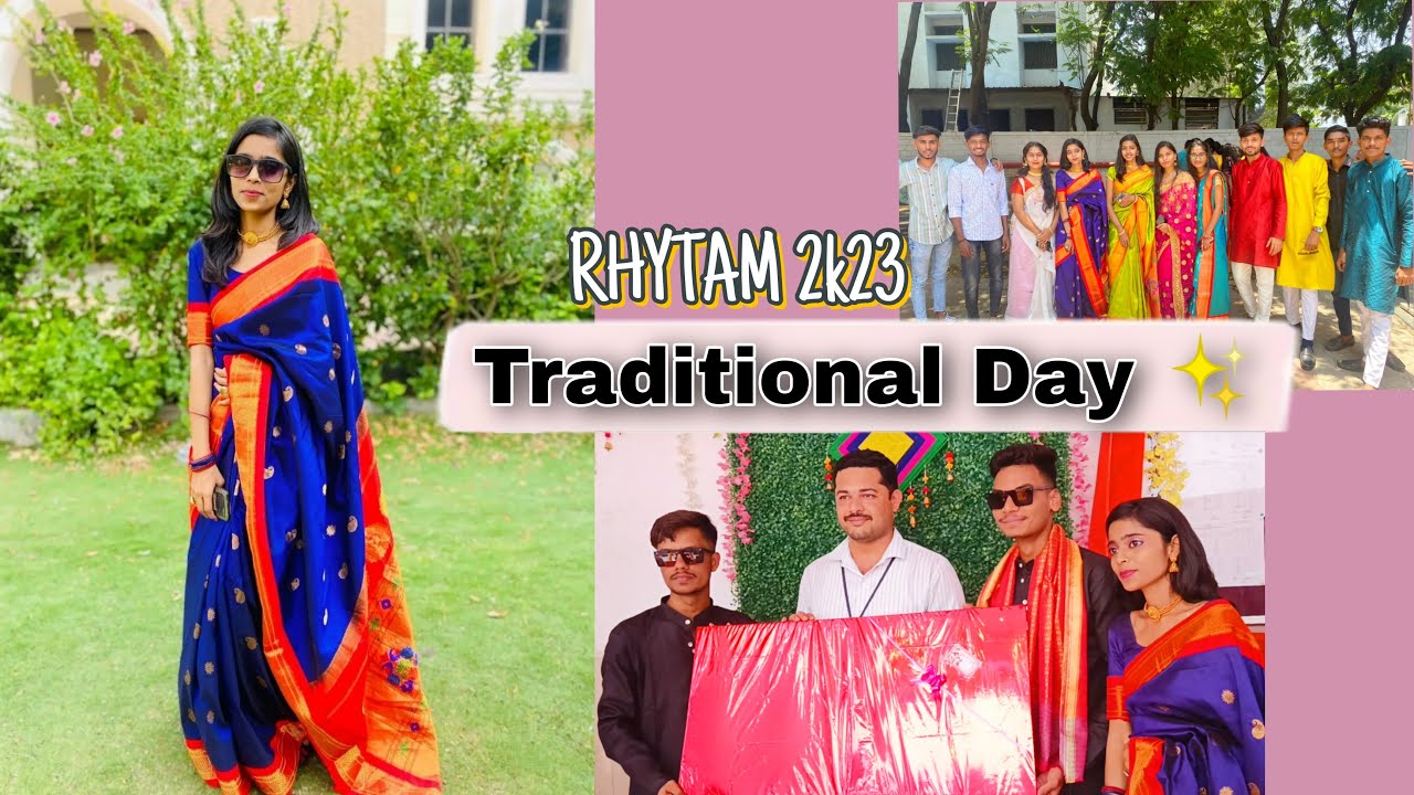 Traditional Day ✨| CSMSS college Fest RHYTHM 2K23😍|  #traditionalday #collegefest #csmss