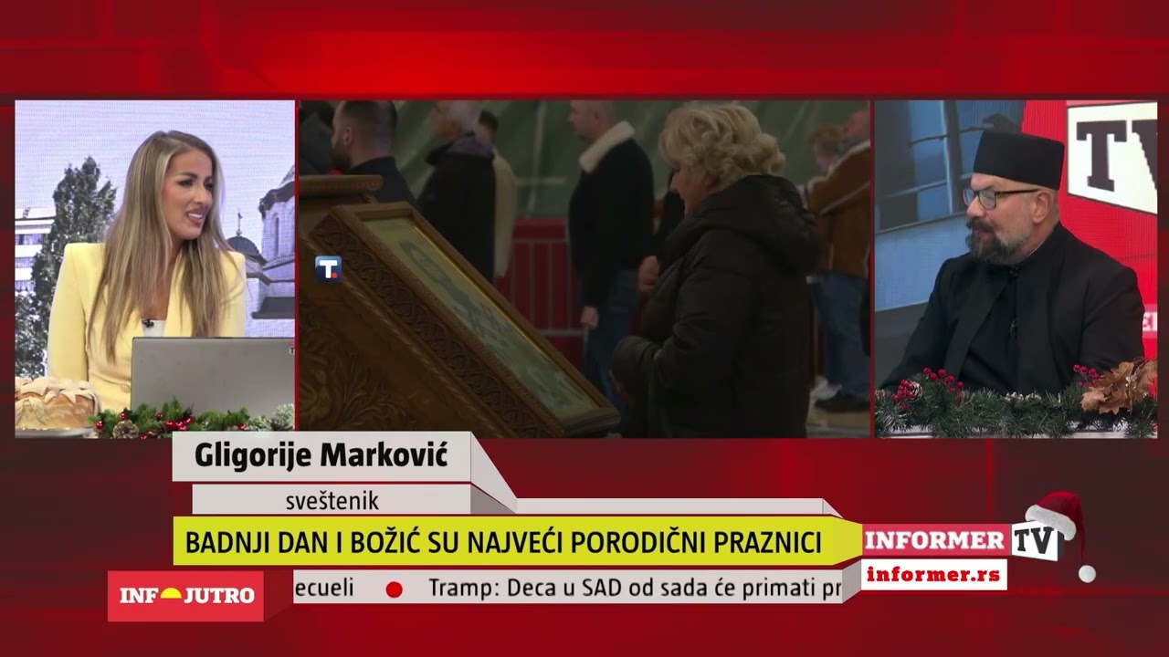 INFO JUTRO - Badnji dan i Božić su najveći porodični praznici