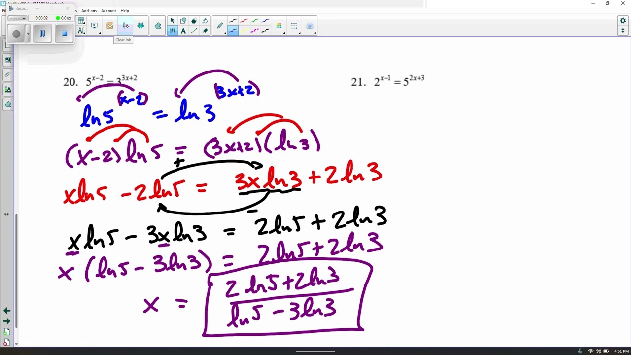 Solving logs part3 change of base