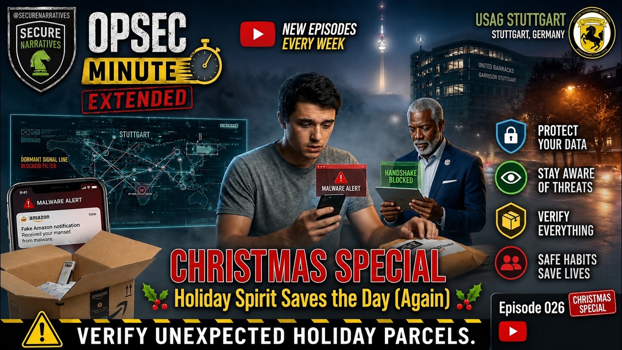 OPSEC Minute Extended   025; Team Stuttgart's Christmas Crisis; A 'Packages in the Fog' Supplemental