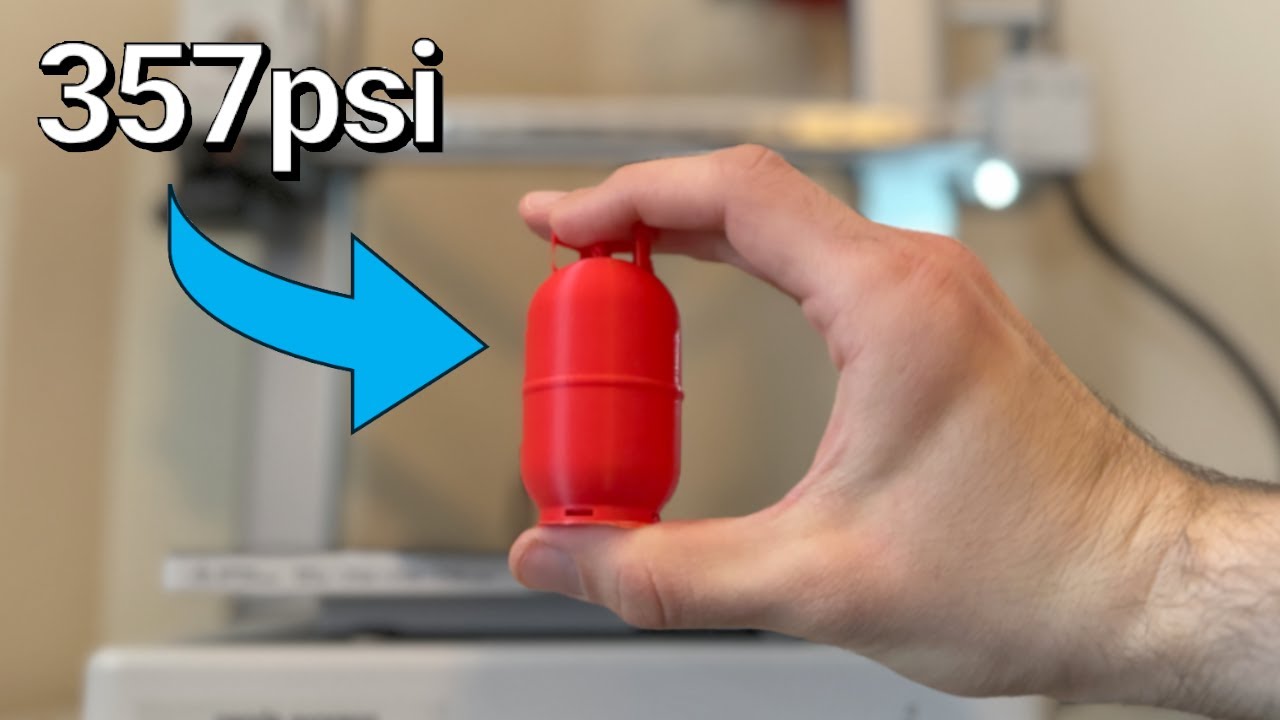 Water Tight 3D Printed High Pressure Fuel Tank