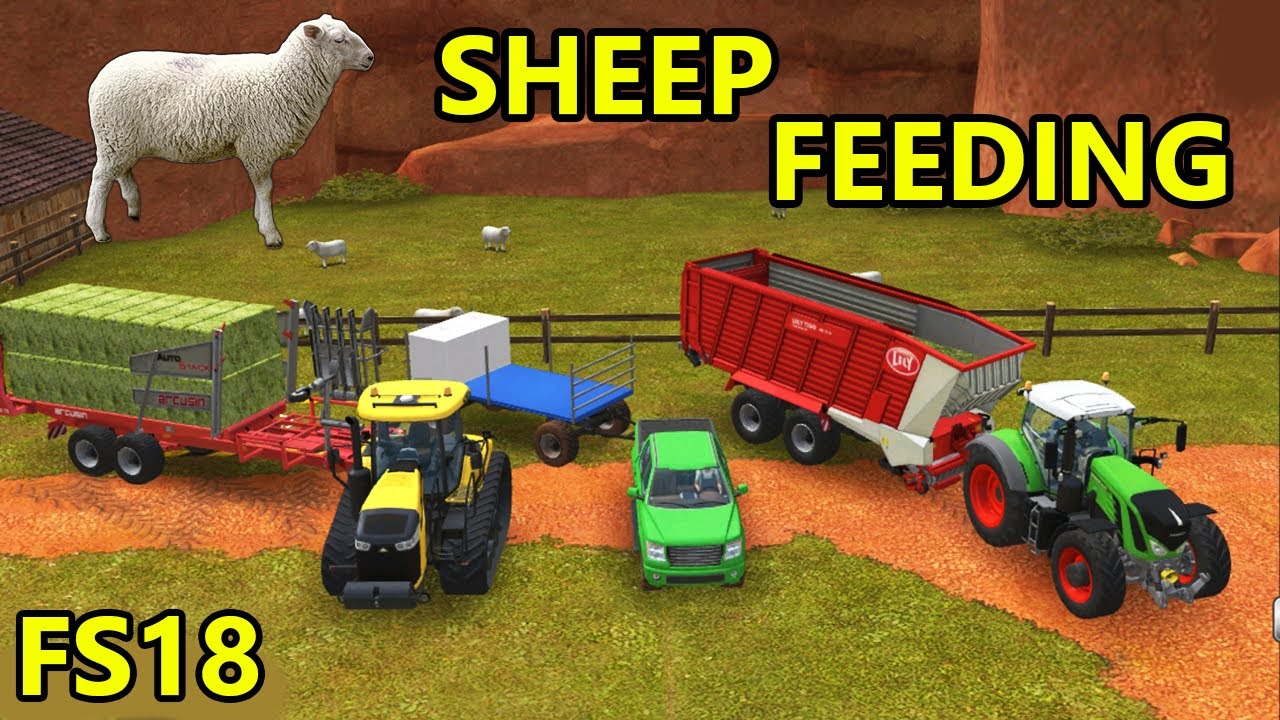 Farming Simulator 18: КОРМЛЕНИЕ ОВЕЦ!!!