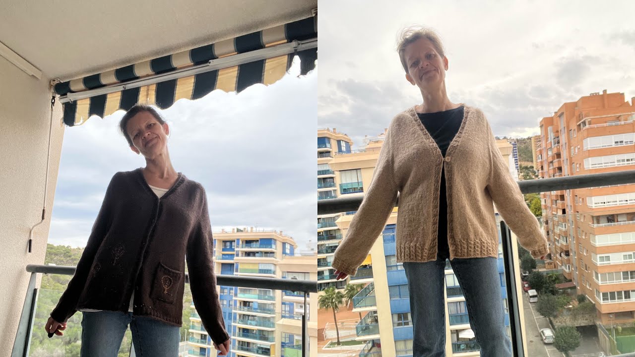 Два новых кардигана 🧶лоханулась с проймой; перевязывать не буду🤗