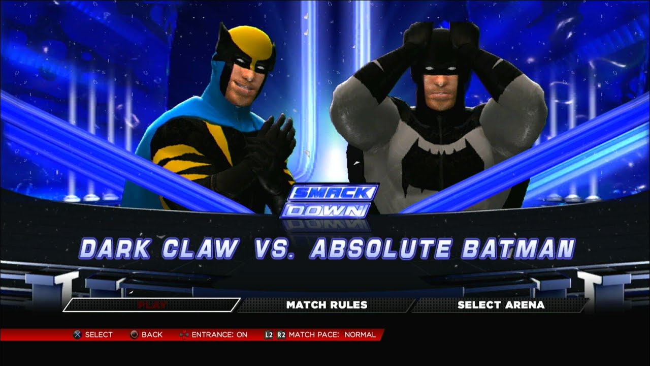 Dark Claw VS Absolute Batman WWE 2K14