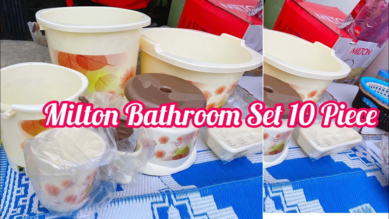 Milton Bathroom Set 10 Pieces || Bathroom Accessories 🔥 Plastic Items For My Wedding