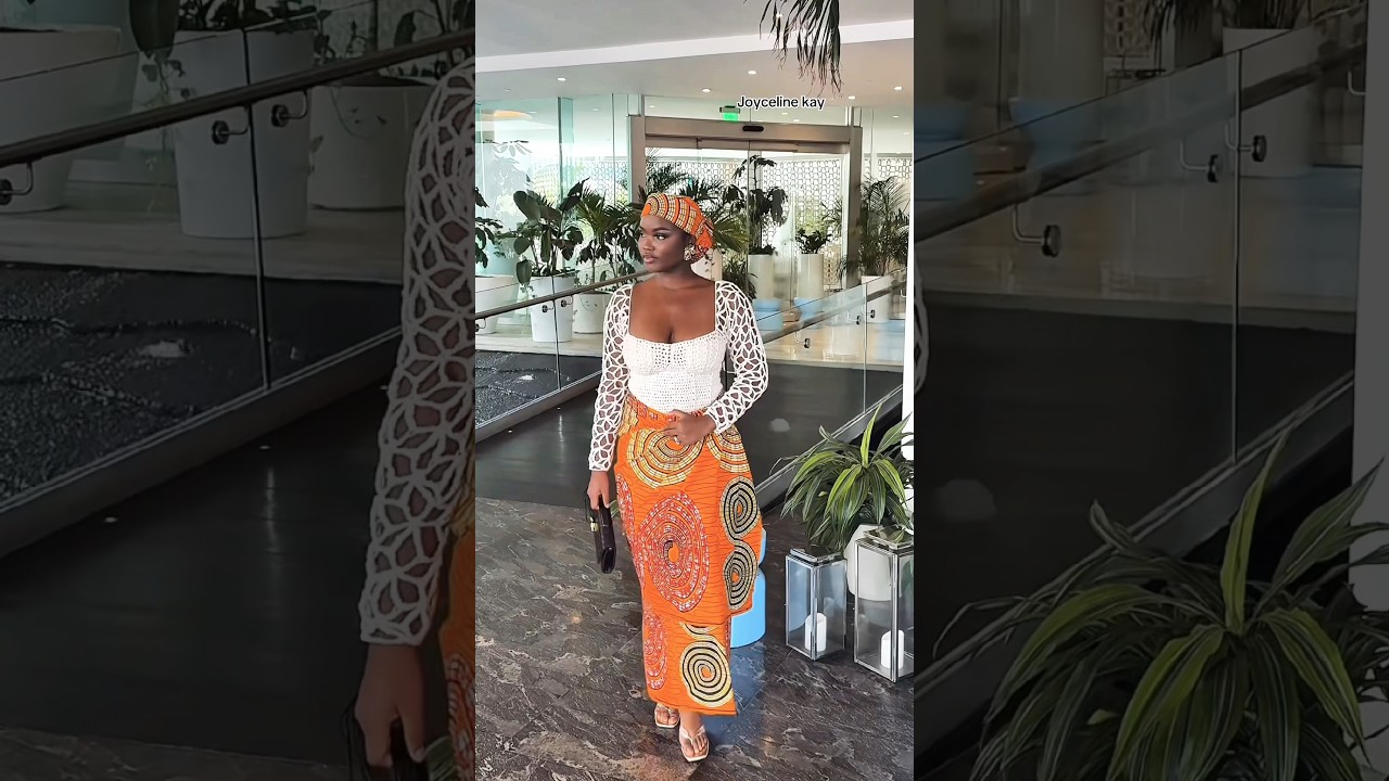 Crochet blouse + African print/ ANKARA wrapper #crochet  #diy  #crochetblouse #explore