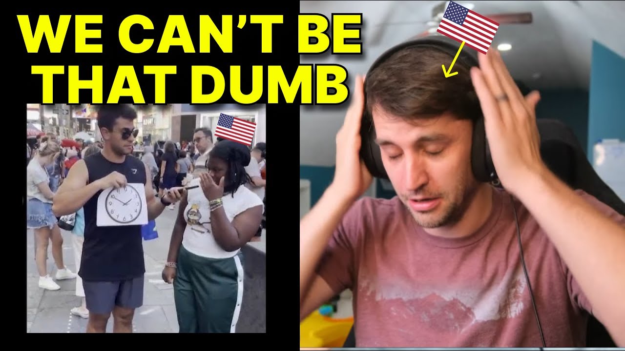 American reacts to: American's Can't Answer Simple Questions [part 2]