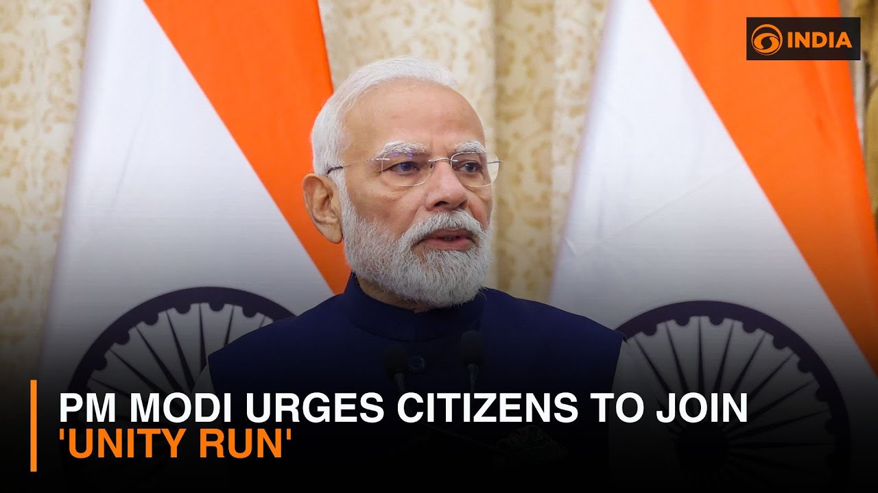 PM Modi urges citizens to join 'Unity Run' | DD India live | 4 PM IST