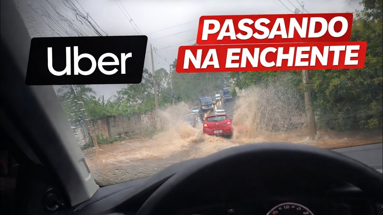 Corrida de Uber no meio da enchente… FOI TENSO!