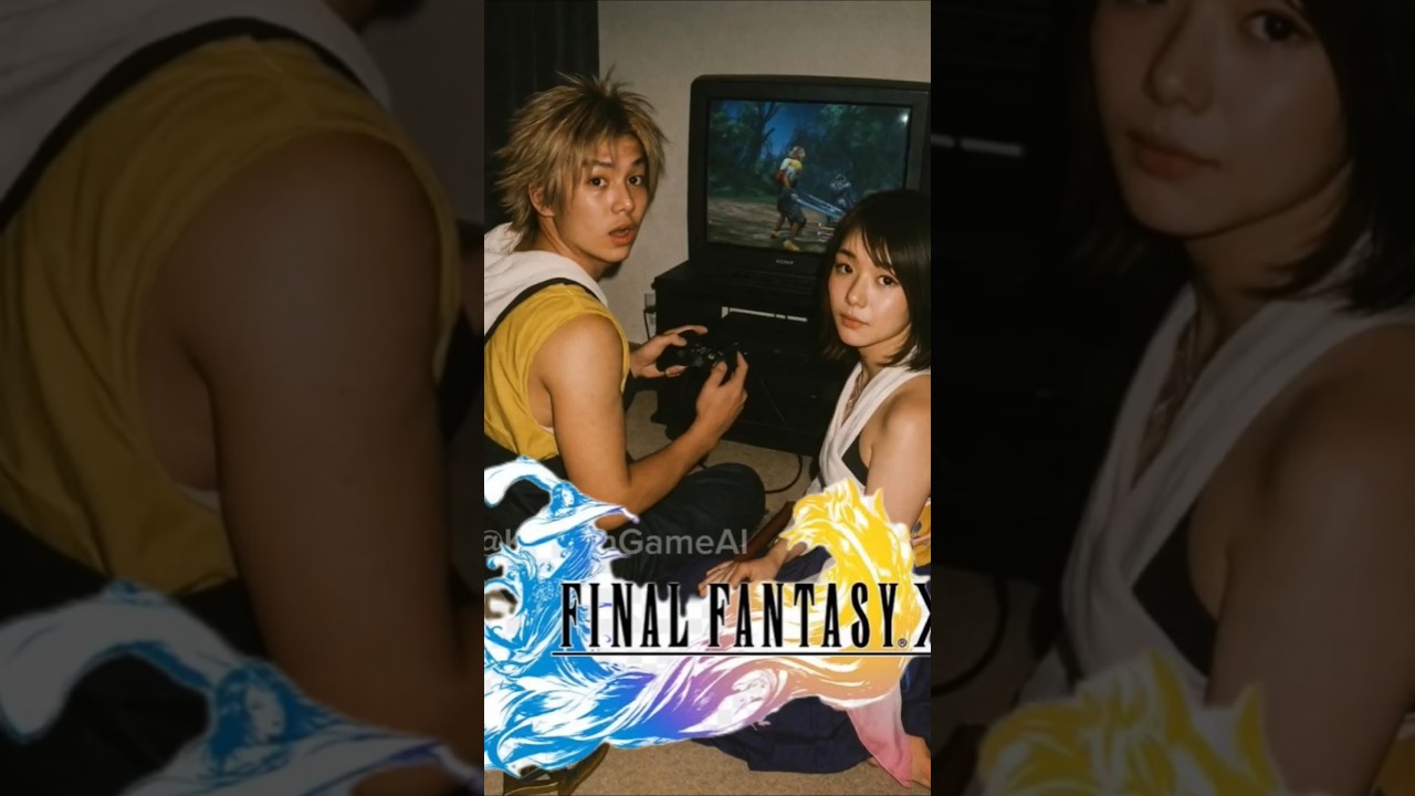 TIDUS and YUNA playing Final Fantasy X #finalfantasy10 #games #ai #shorts #viralvideo