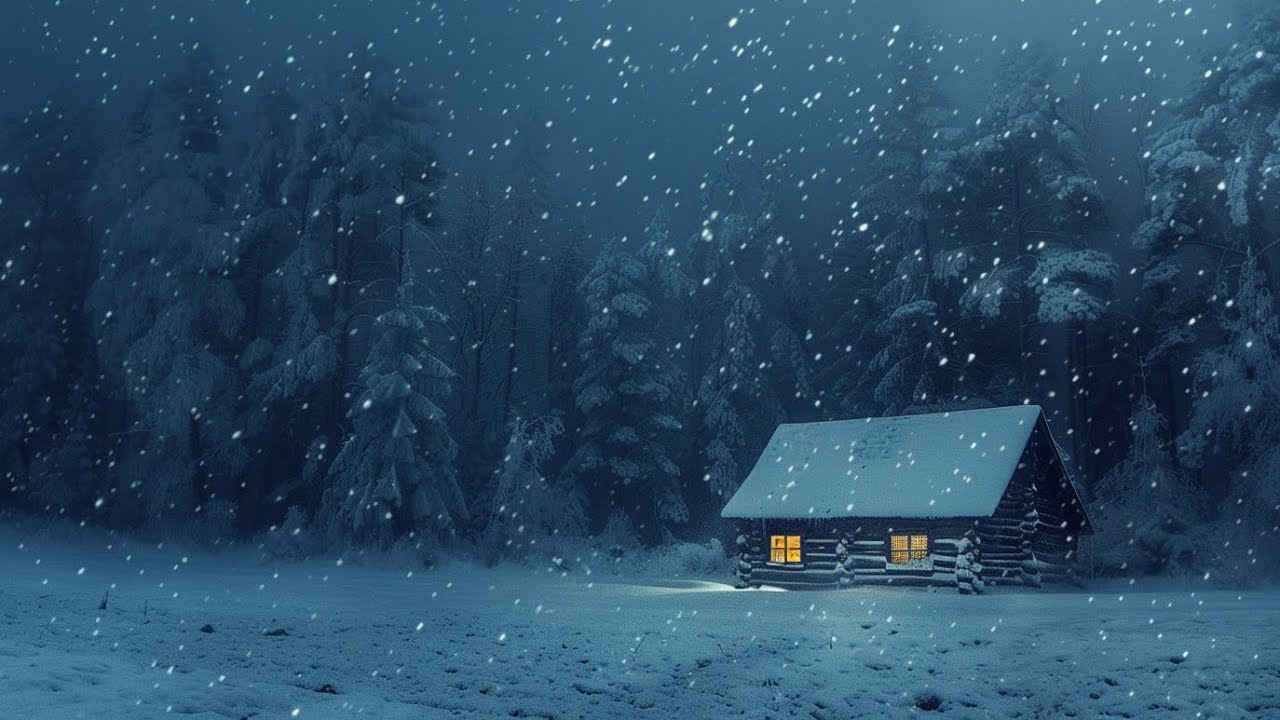 Howling Winter Blizzard ❄️ Powerful Wind and Snowfall Sounds for Sleeping and Studying