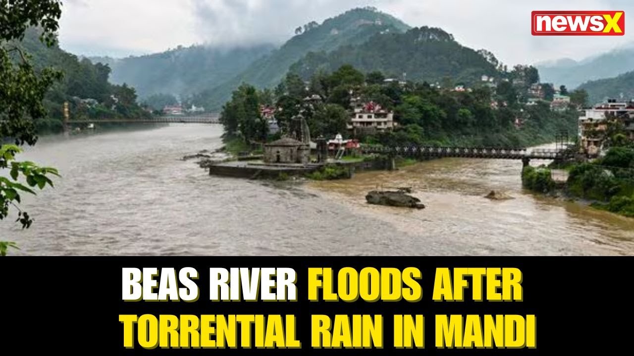 Monsoon Mayhem: Himachal’s Beas River Overflows Amid Heavy Rain, Red Alert Issued | NewsX