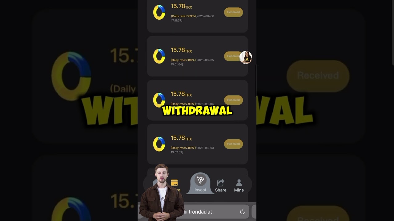 Best Tron Cloud Mining App in 2025 (WITHDRAW PROOF NO.24) 
