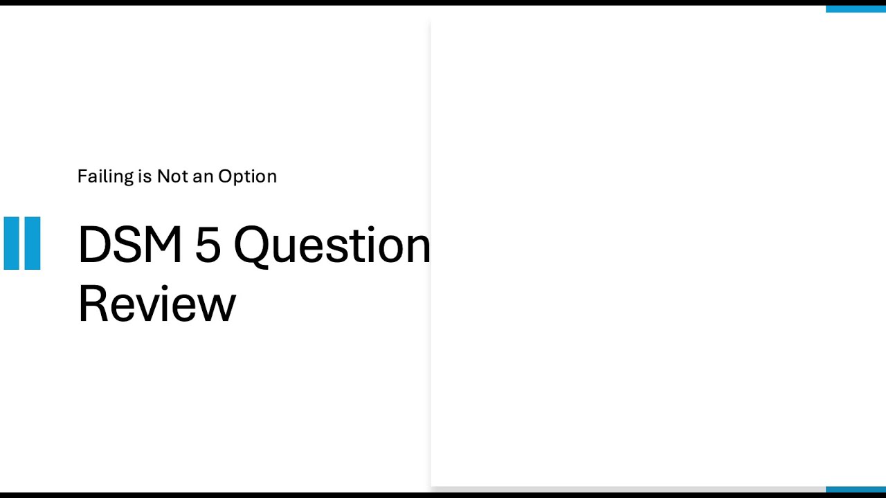 Обзор национального экзамена MFT по DSM 5