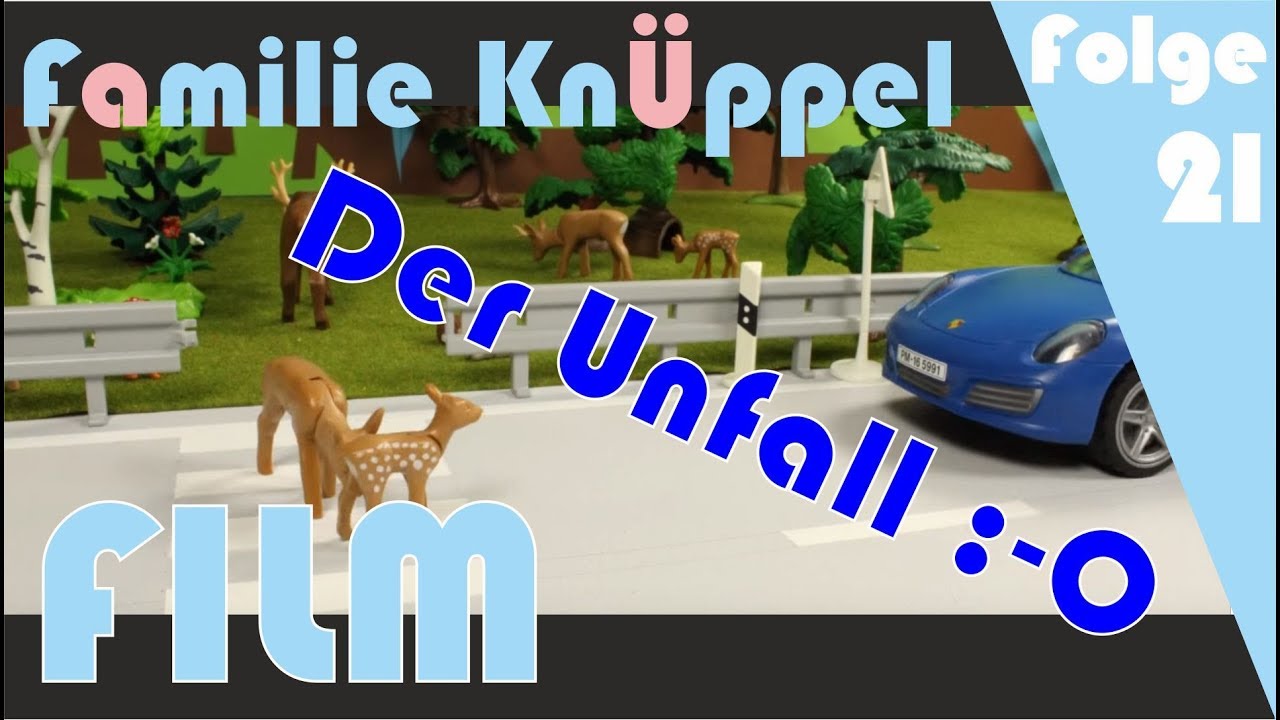 Chrischis Unfall Playmobil Film deutsch Kinderfilm Kinderserie Wildunfall Autounfall TEIL 1