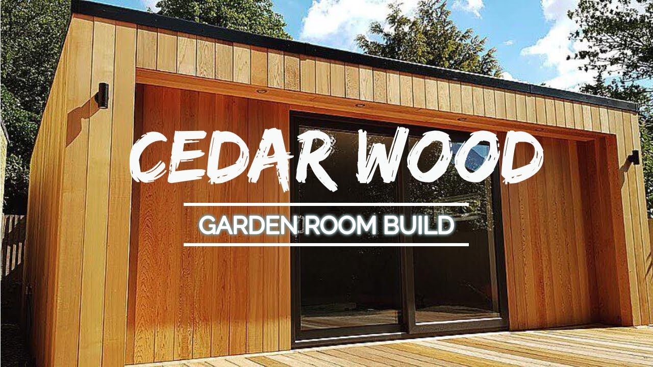 Cedar Wood Garden Room / Man Cave / Garden Office - No Planning Permission Required - Walkthrough